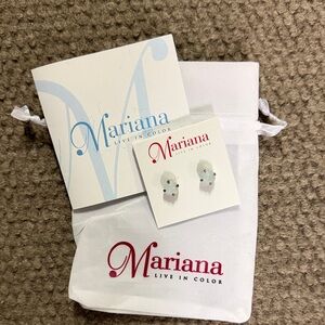 Mariana Elegant White Earrings NWT